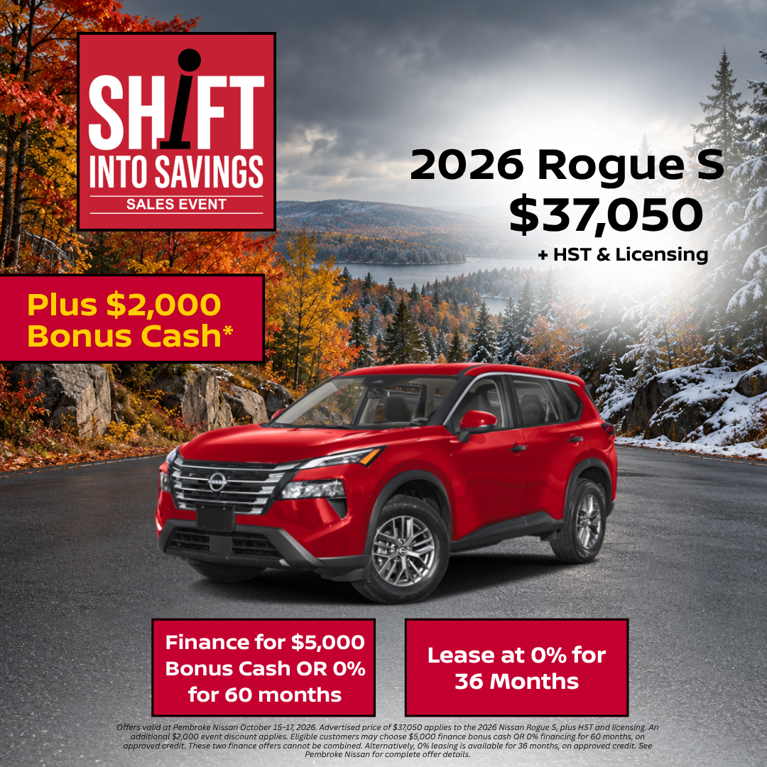 2026 Rogue S AWD — Shift into Savings offer