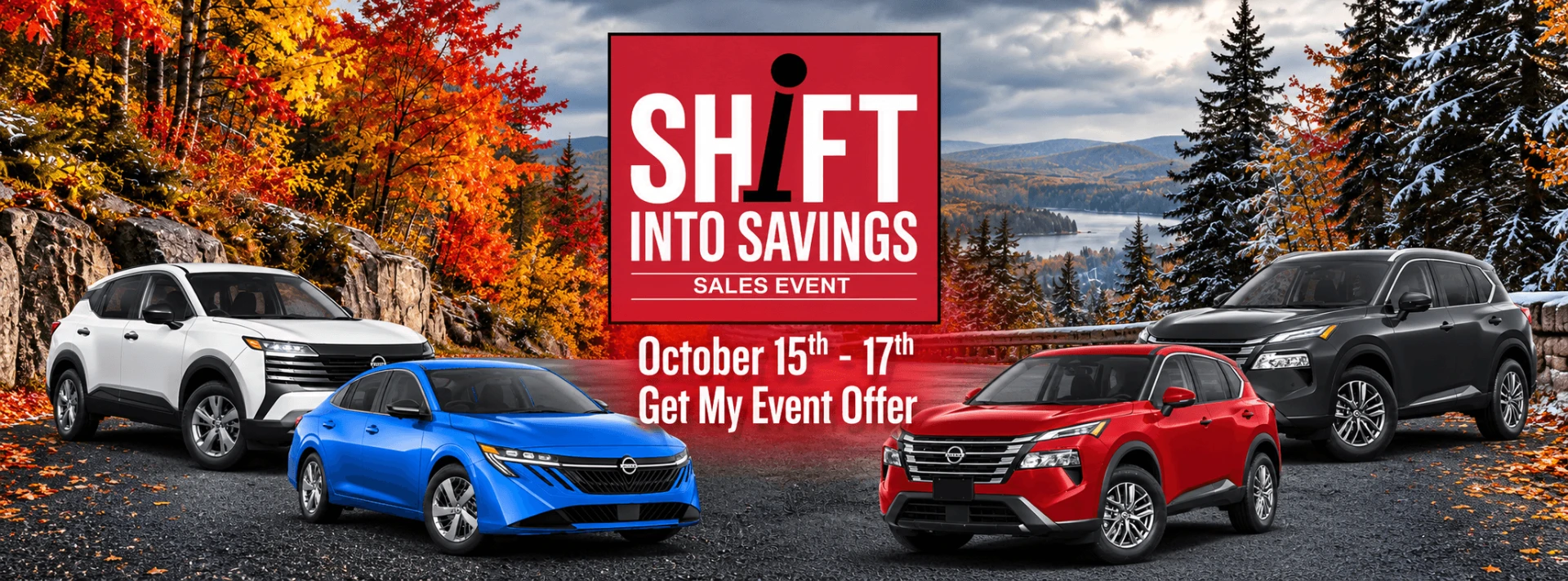 Shift into Savings Sales Event at Pembroke Nissan — October 15 to 17